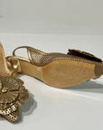 S6-3077 Chanel Forato Fiore Gold