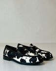 W5-90046 Mocassino Cow Print Nero/Bianco