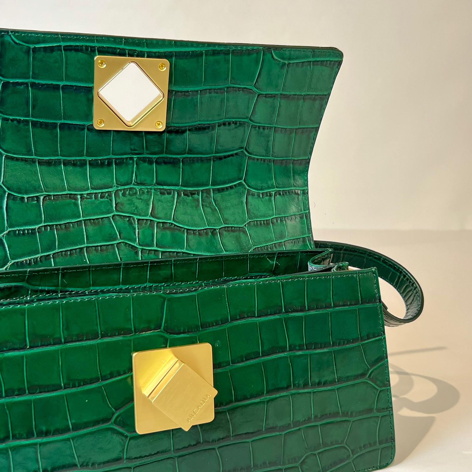 W5-1902 FLAVIA Borsa Cocco Foresta