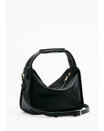 S6-8B0316 Borsa a Spalla Contemporary Hobo Piccola in Pelle Nera