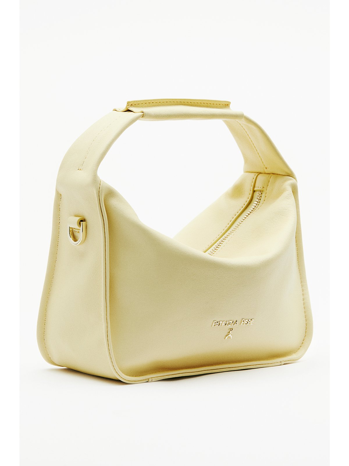 S6-8B0316 Borsa a Spalla Contemporary Hobo Piccola in Pelle Vanilla