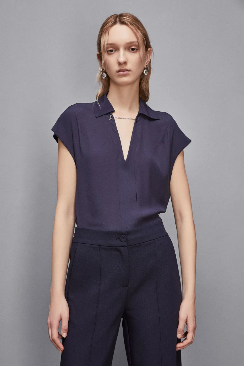 S5-8C0775 Casacca Smanicata "Essential" Blu