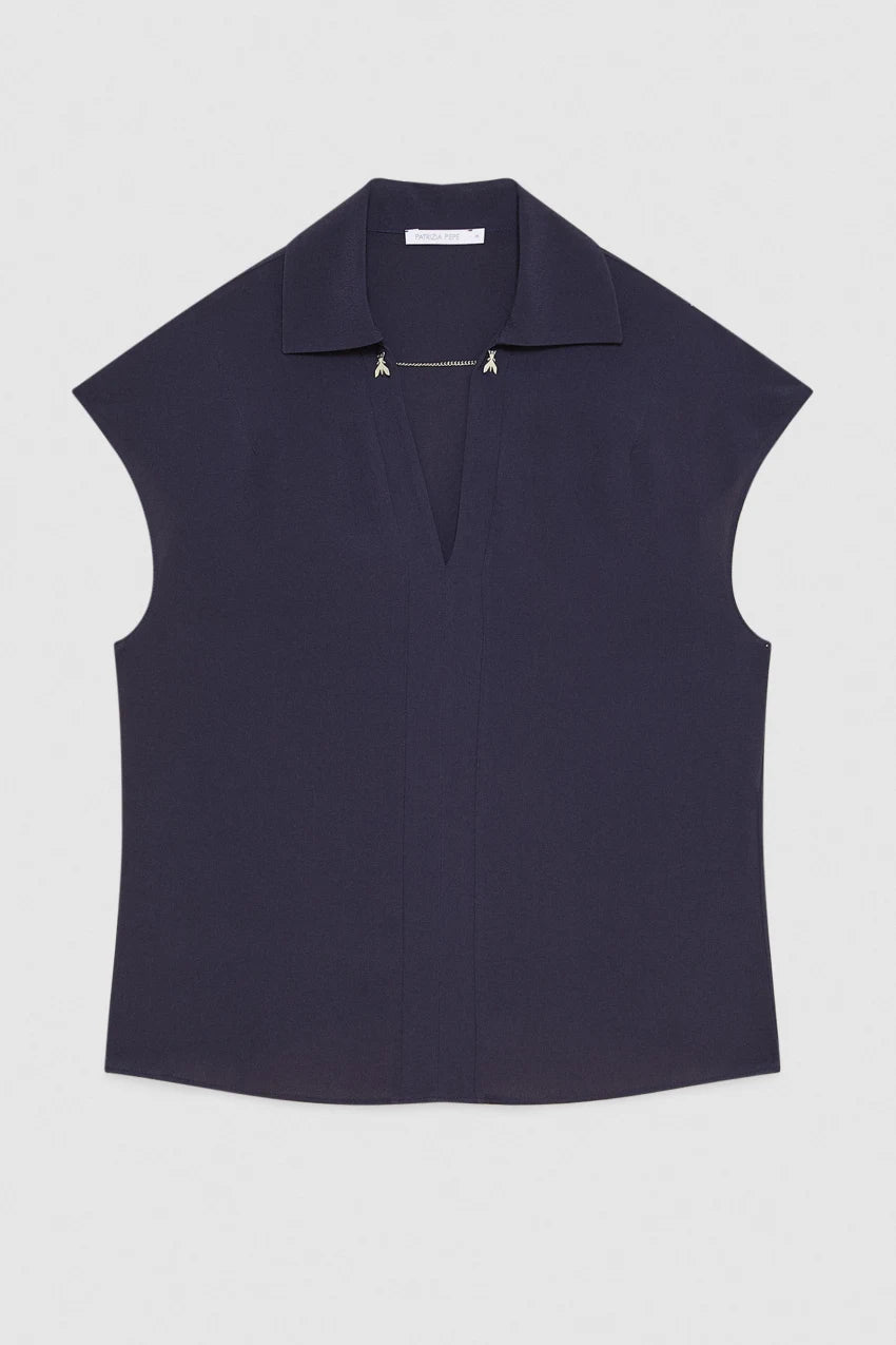 S5-8C0775 Casacca Smanicata "Essential" Blu