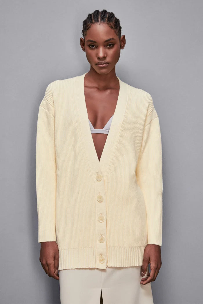 S5-8K0243 Cardigan Oversize Light Vaniglia