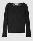 W5-8K0305 Maglia con Costine Nera