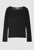 W5-8K0305 Maglia con Costine Nera
