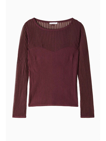 W5-8K0305 Maglia con Costine Purple Red