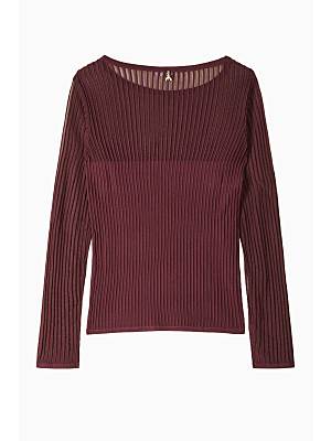 W5-8K0305 Maglia con Costine Purple Red