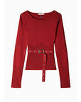 W5-8K0309 Maglia con Fibbia Velvet Red