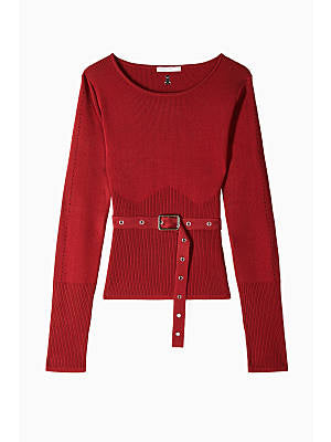 W5-8K0309 Maglia con Fibbia Velvet Red