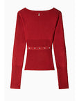 W5-8K0309 Maglia con Fibbia Velvet Red