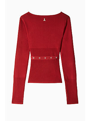 W5-8K0309 Maglia con Fibbia Velvet Red
