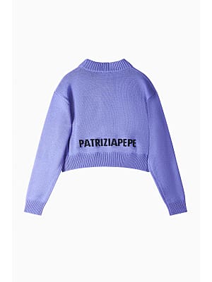 W5-8K0336 Maglia Jacquard Digital Violet