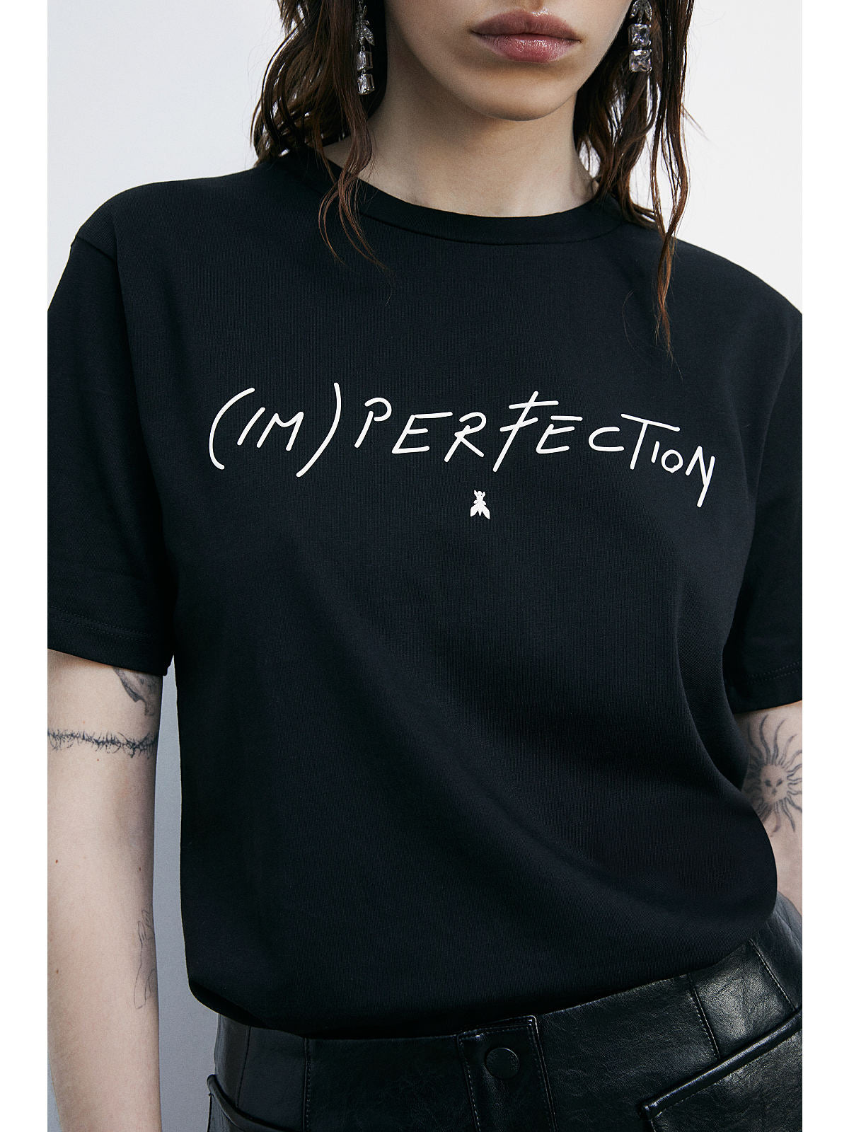 W5-8M1721 T-shirt Manica Corta Nera