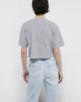 S6-8M1798 T-shirt Cropped con Logo Grigio Melange
