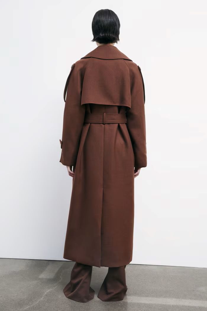 W5-8O0188 Cappotto in Lana Marrone