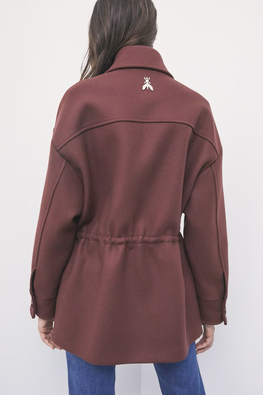W6-8O0207 Parka in Lana Cashmere Wood Brown