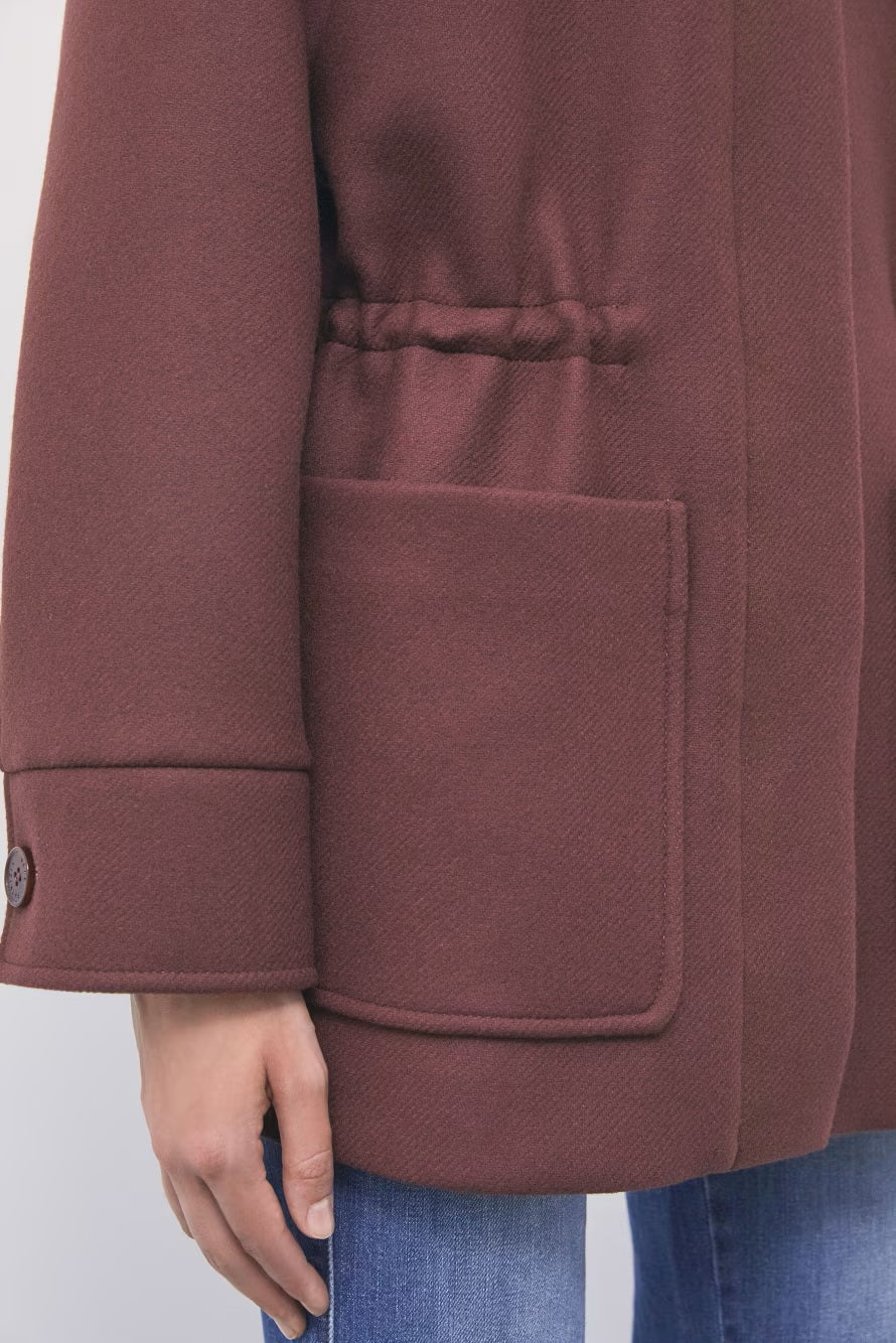 W6-8O0207 Parka in Lana Cashmere Wood Brown