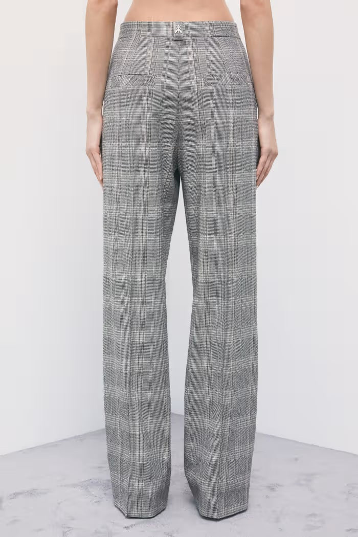 W6-8P0355 Pantaloni Sartoriali Brown Check