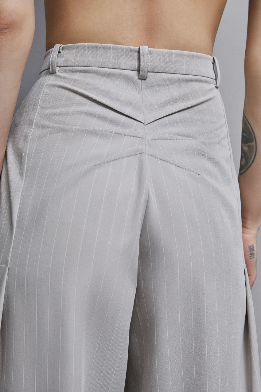 W4-8P0615 Pantalone Gessato Grigio