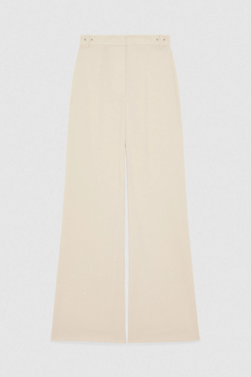 W4-8P0653 Pantalone Palazzo Essential Beige