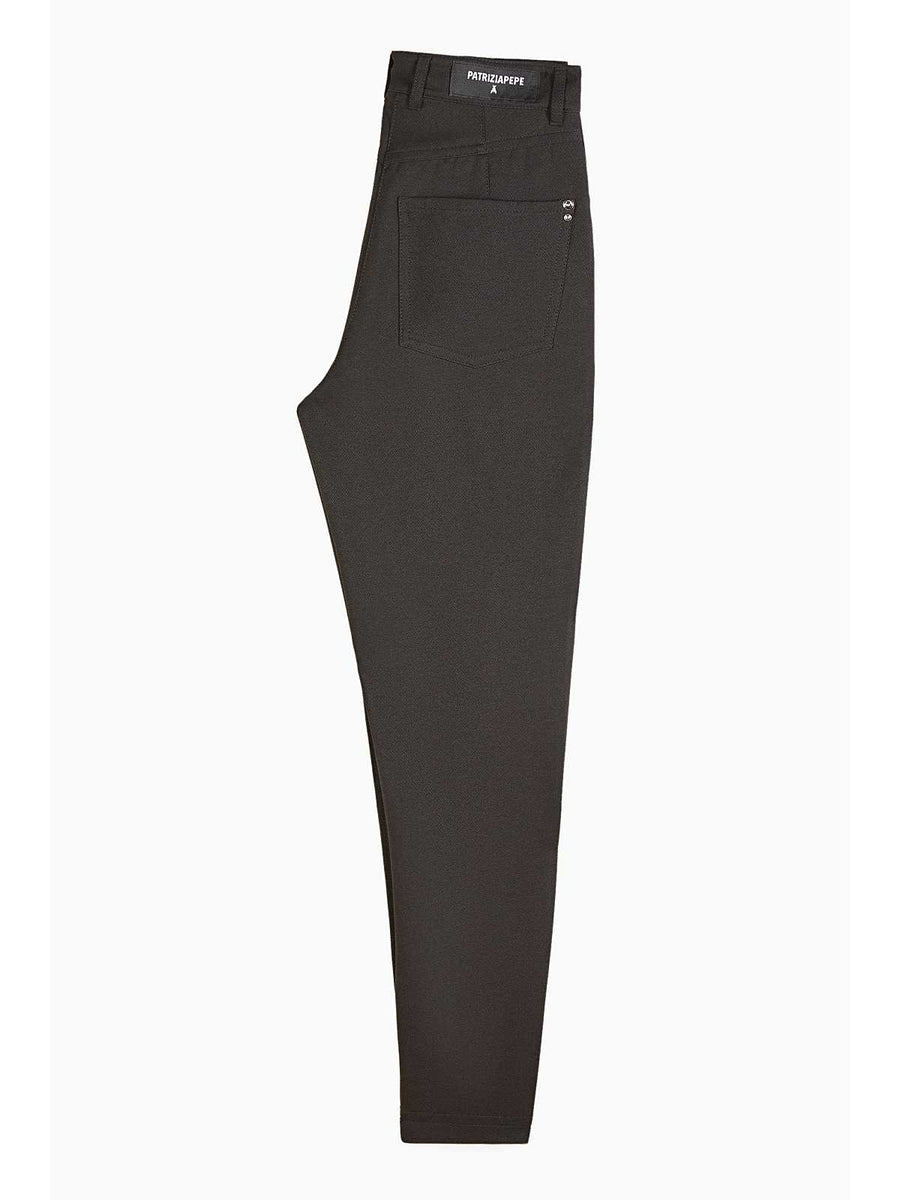 W5-8P0729 Pantalone Sigaretta 5 Tasche "Essential" Nero