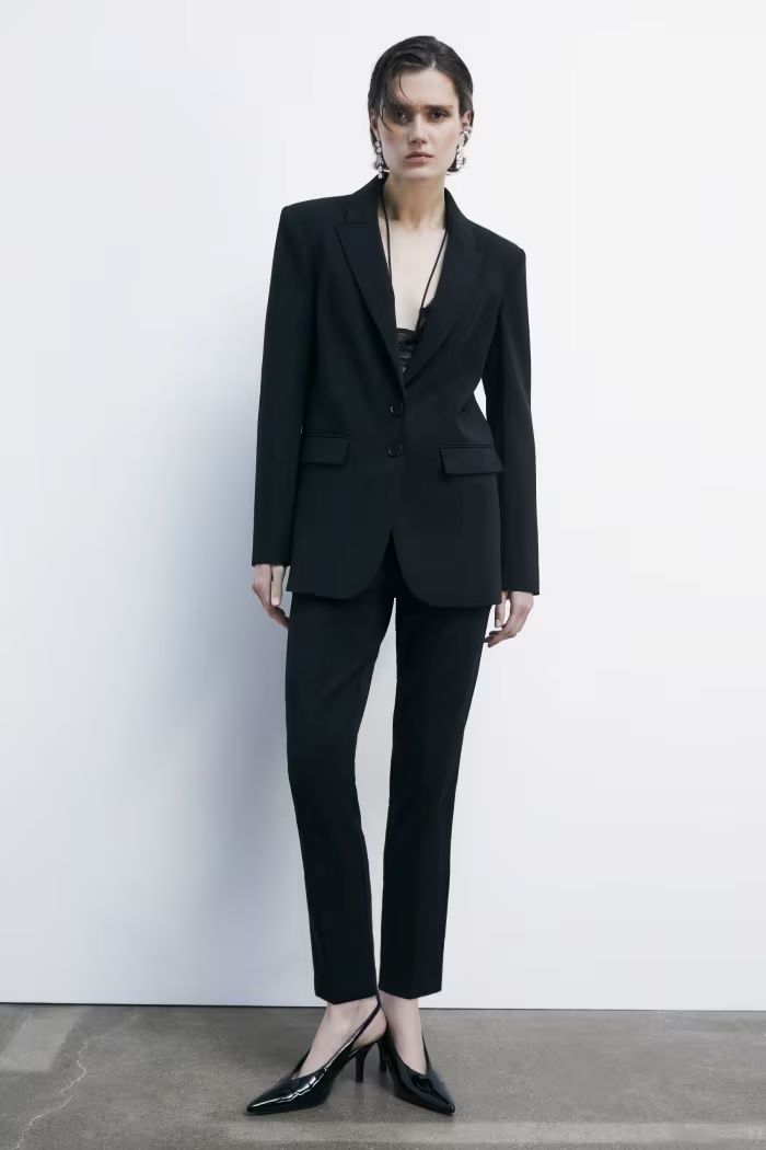 W5-8P0730 Pantaloni a Sigaretta Nero