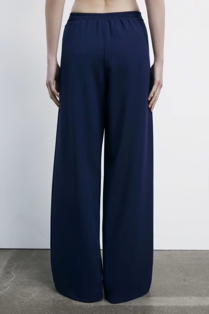 W5-8P0759 Pantalone a Palazzo Blu