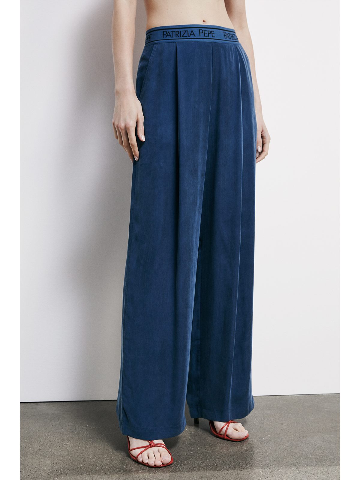 S6-8P0778 Pantalone Fluido Lagoon Blue