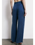 S6-8P0778 Pantalone Fluido Lagoon Blue