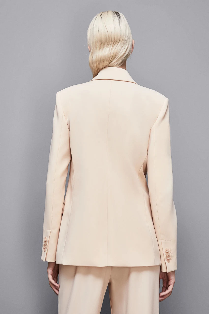 W4-8S0504 Blazer Doppiopetto Essential Beige