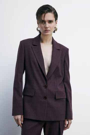 W5-8S0553 Blazer Fluido Purle Check