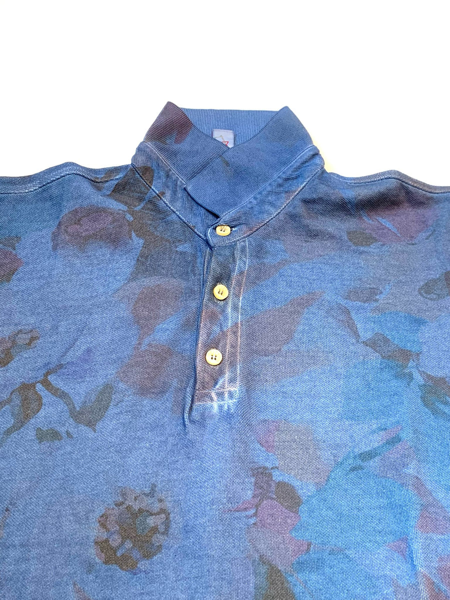 S4-PRESS Polo Stampa All Over Print57 Denim Man