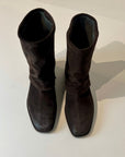 W5-9531 Tronchetto Ghetta Velour Tmoro