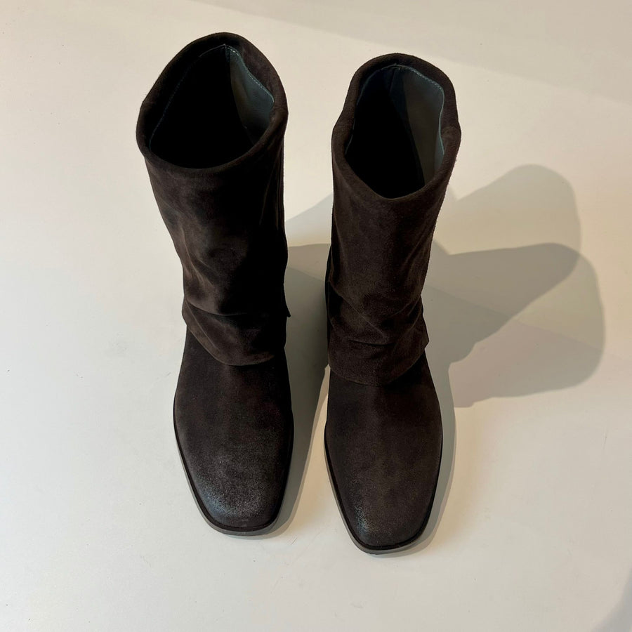 W5-9531 Tronchetto Ghetta Velour Tmoro