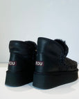 W4-MINI ESKIMO Platform Boot Cracked Black