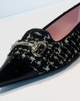 W4-51623 ELLA Ballerina Tweed Black-White