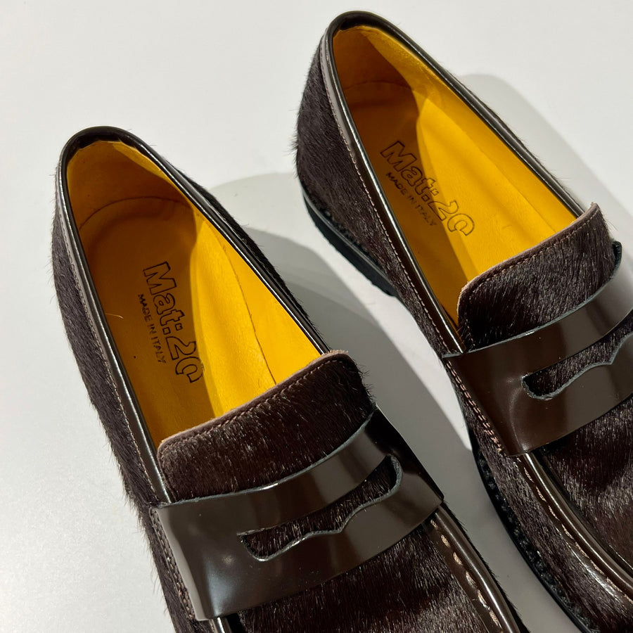 W5-9711 Mocassino Cavallino Pony Caffe
