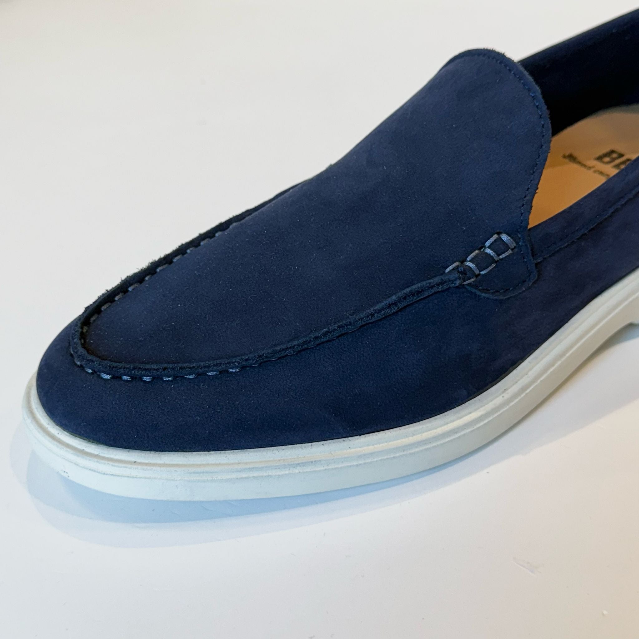 S5-PANT Mocassino Nabuk Navy Man