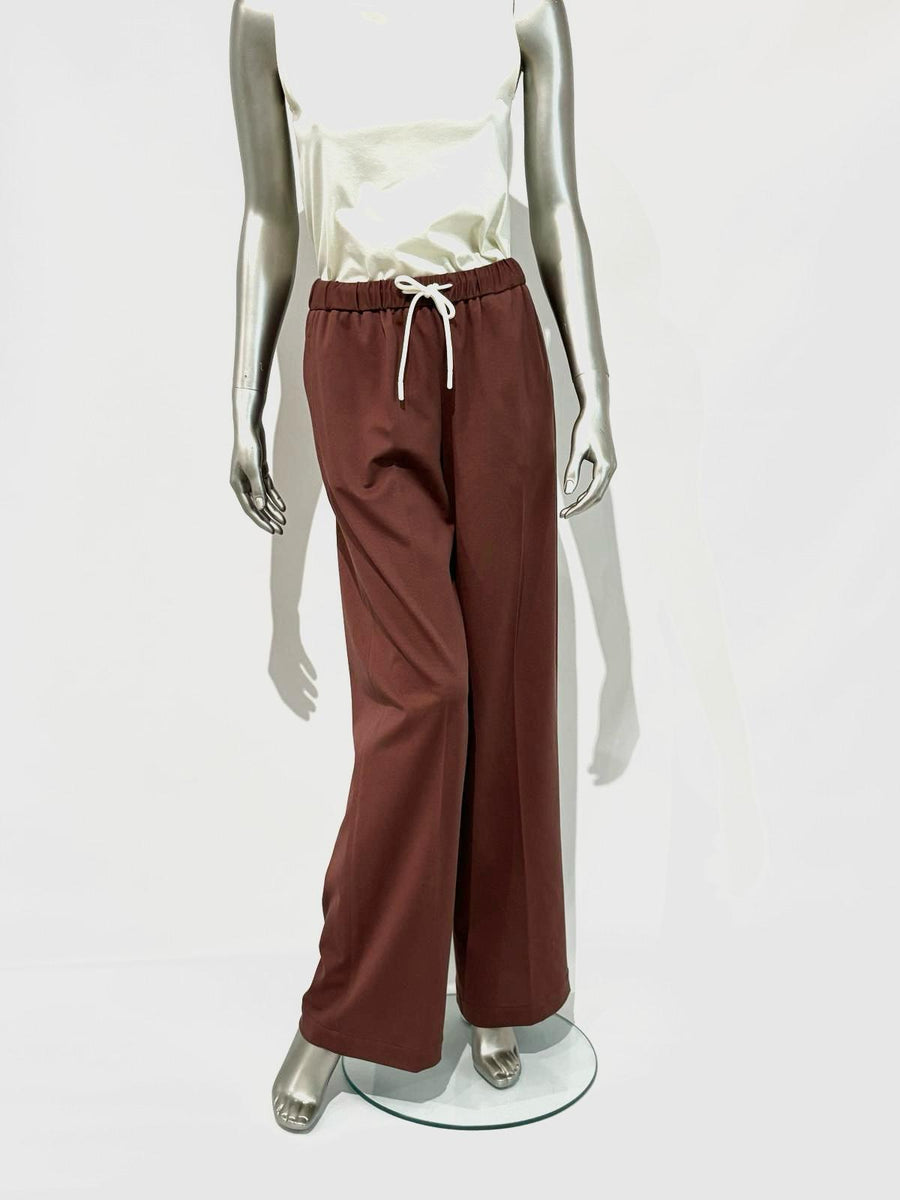 SD5-3401 Pantalone Coulisse Reddish Brown Woman