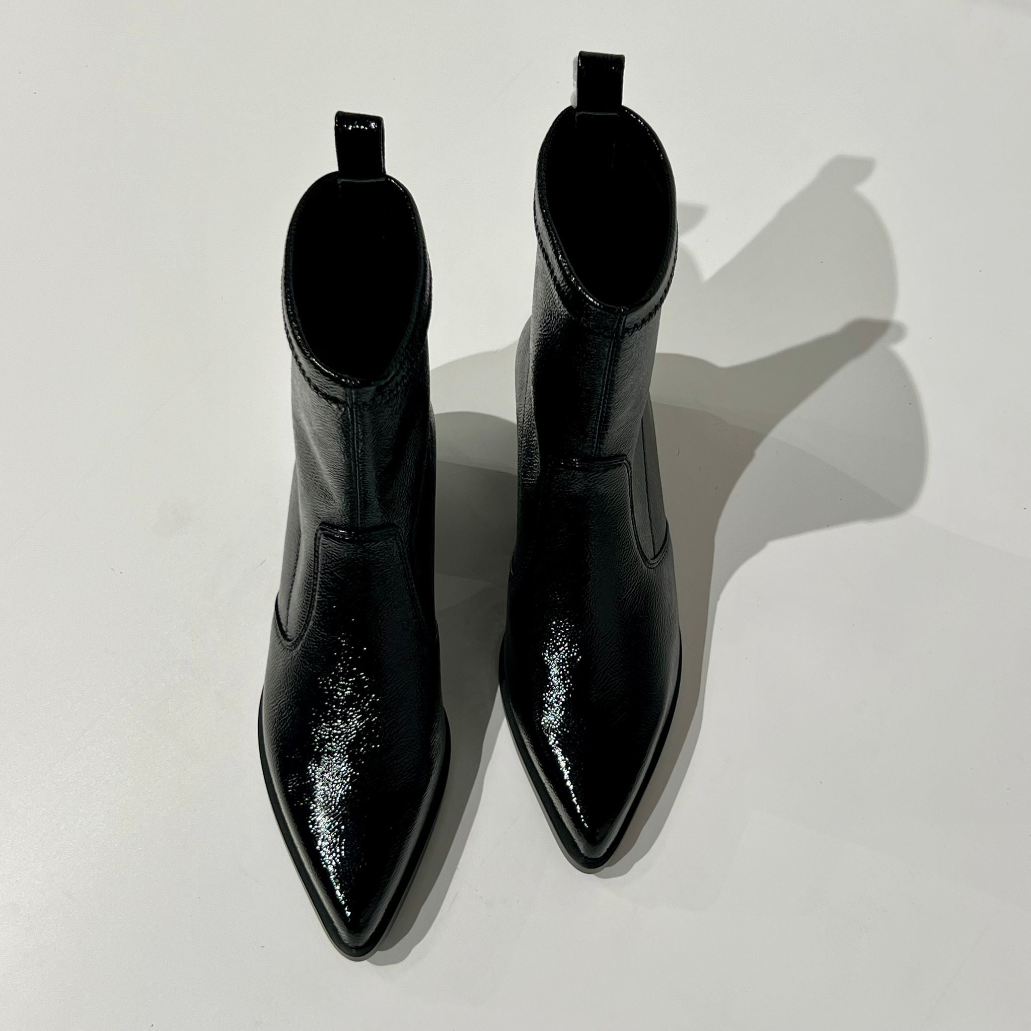 W5-90049 Stivaletto Texano Stretch Nero