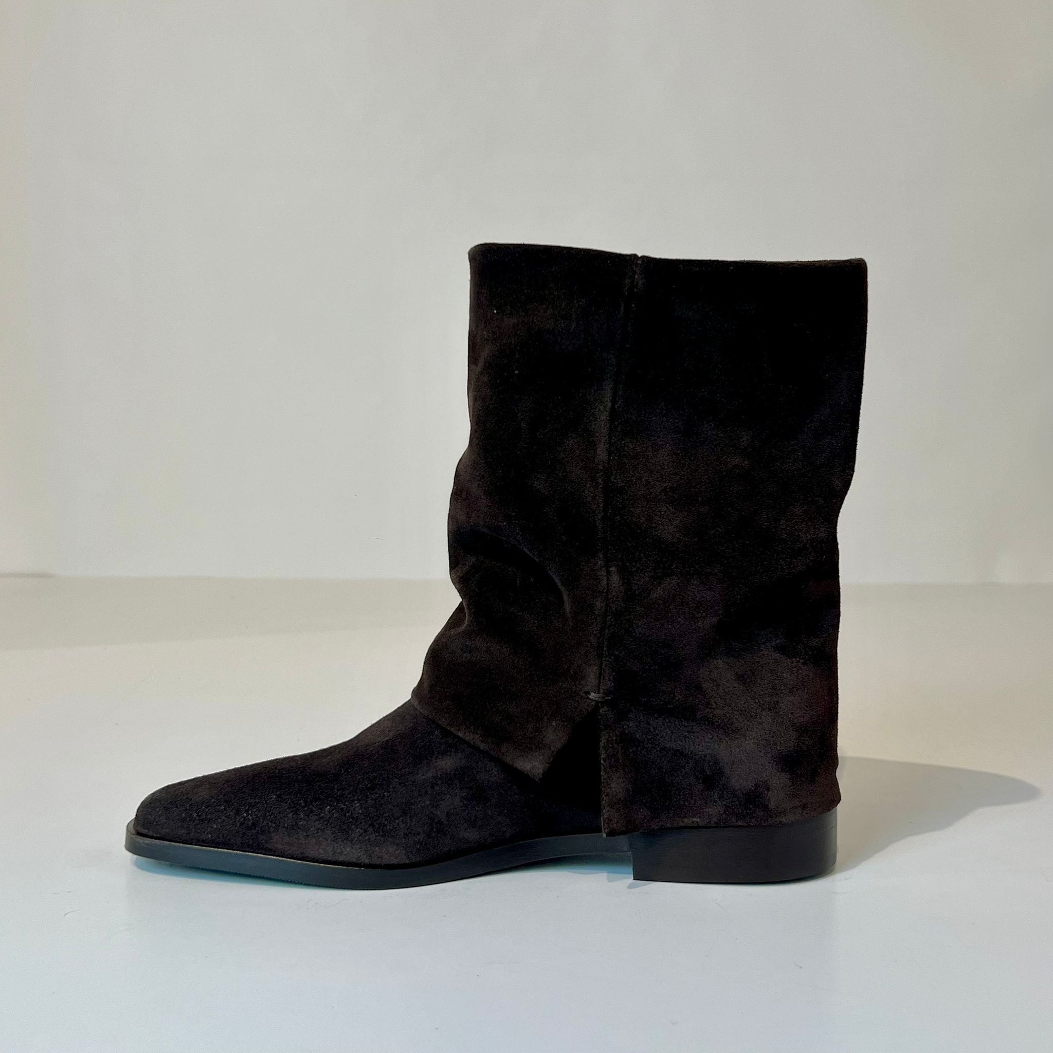 W5-9531 Tronchetto Ghetta Velour Tmoro