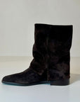 W5-9531 Tronchetto Ghetta Velour Tmoro