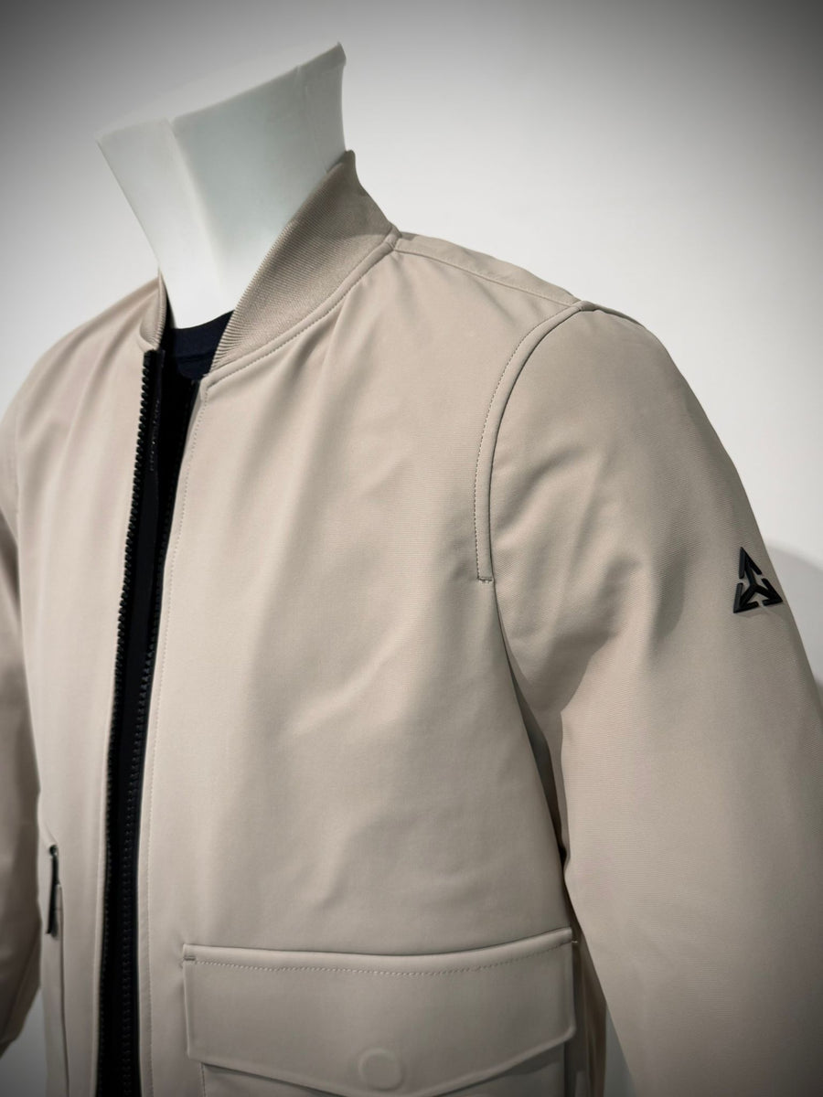 W5-0060 BOMBER ZIP Tasconi Beige Man