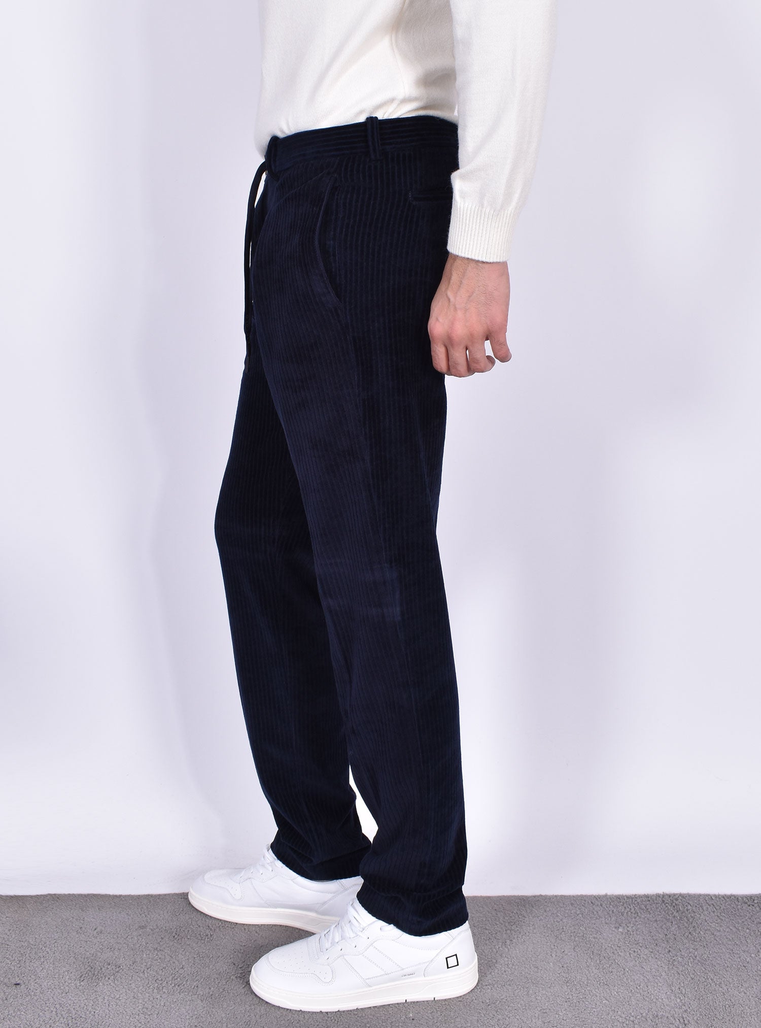 WU3-4043 Pantalone Corduroy Velluto Dark Navy Man