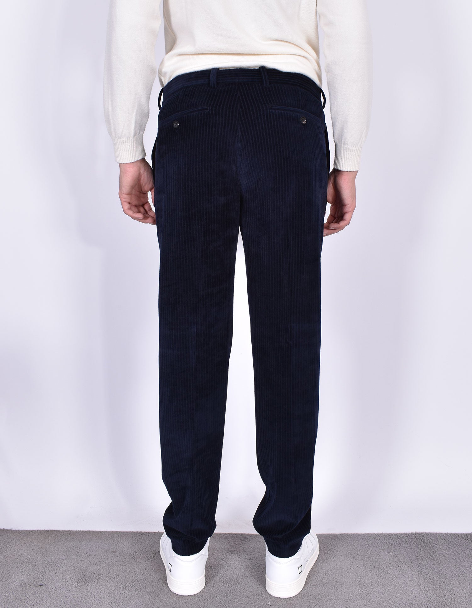 WU3-4043 Pantalone Corduroy Velluto Dark Navy Man