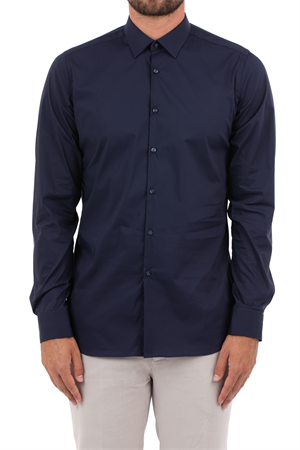 W3-UVAF52 Camicia Slim Blue Man