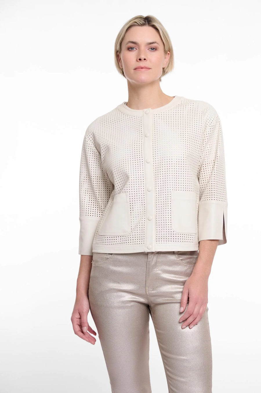 S5-ABOU Giacca Traforata Birch