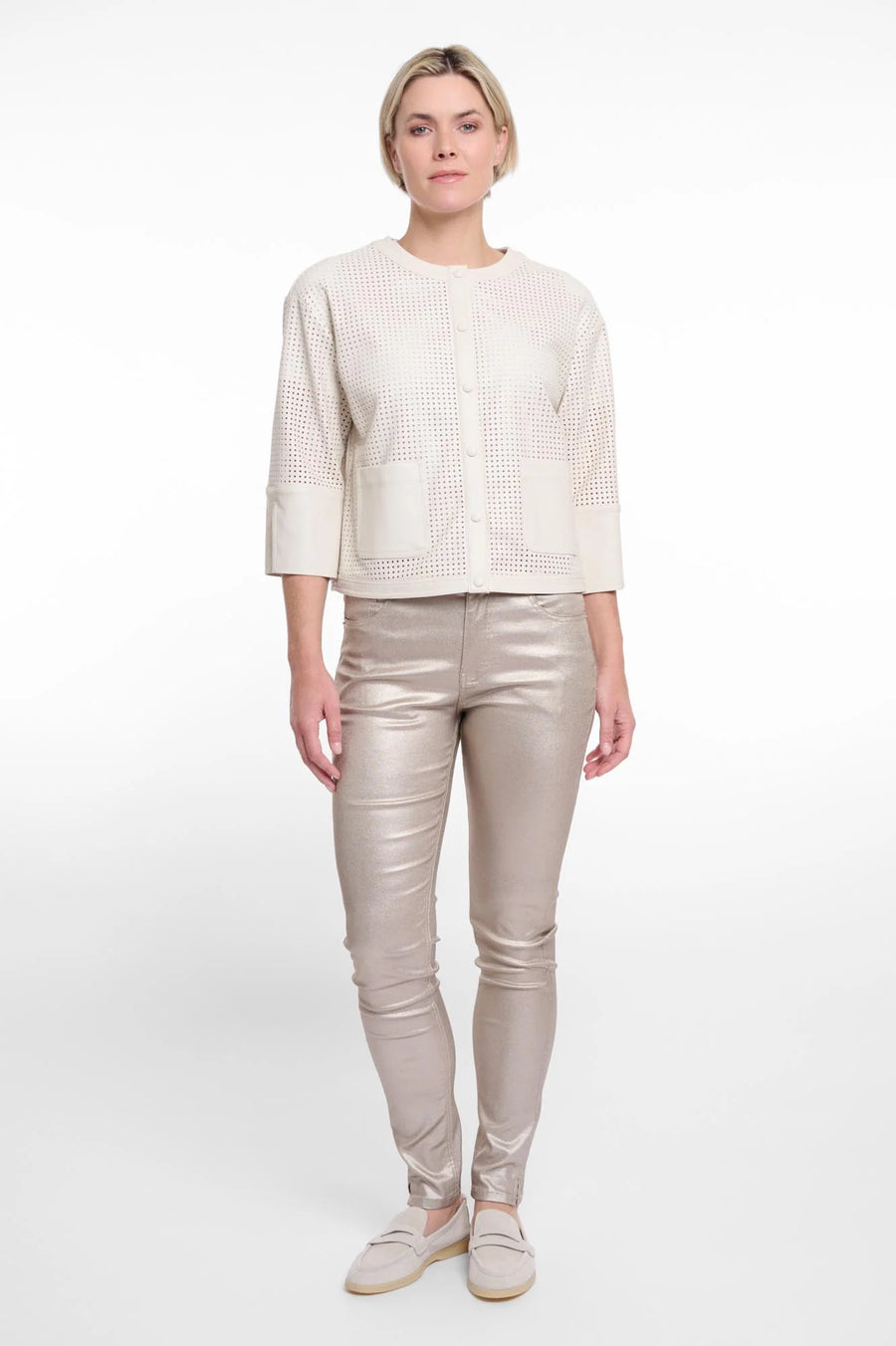 S5-ABOU Giacca Traforata Birch
