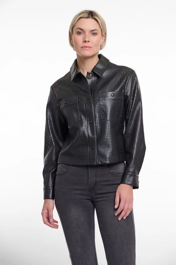 S5-AKAYA Giacca Traforata Black